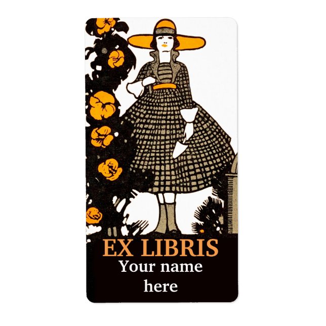 Etiqueta Catálogo e livraria do jardim de vinagre (Frente)