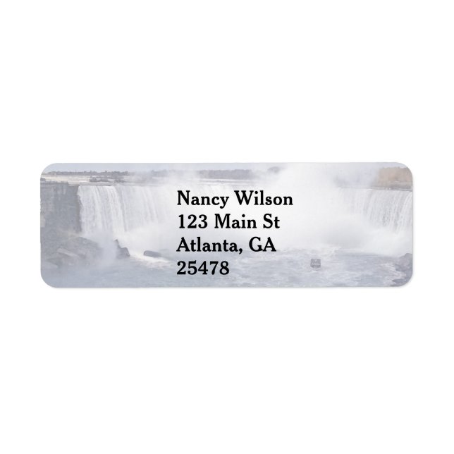 Etiqueta Cataratas Horseshoe (Frente)