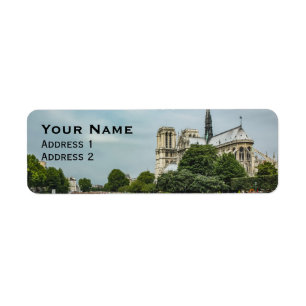 Etiqueta Catedral de Notre Dame em Paris