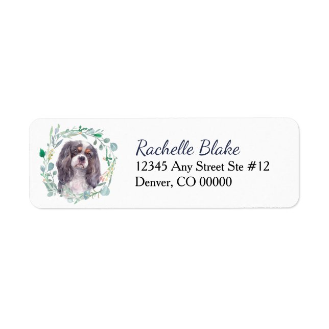 Etiqueta Cavalier King Charles Spaniel (Frente)