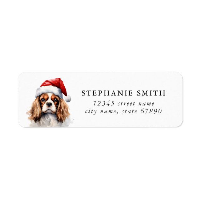 Etiqueta Cavalier King Charles Spaniel Endereço Labels (Frente)