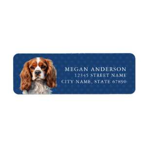 Etiqueta Cavalier King Charles Spaniel Endereço Labels
