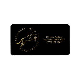 Etiqueta Cavalo Saltador   Cavalgada   Treinador de Cavalos