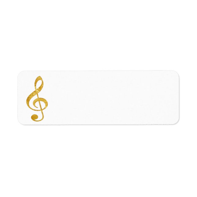 Etiqueta CD gold foil look clef (Frente)