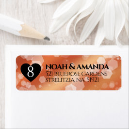 Etiqueta Celebração do aniversário de casamento de Bronze E