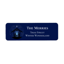 Etiqueta Cena de Natal Religiosa