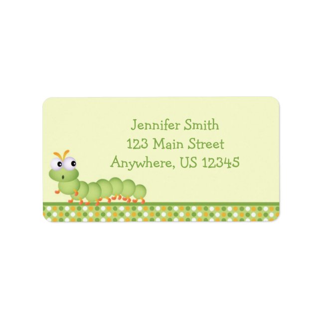 Etiqueta Centípede bebê (Frente)