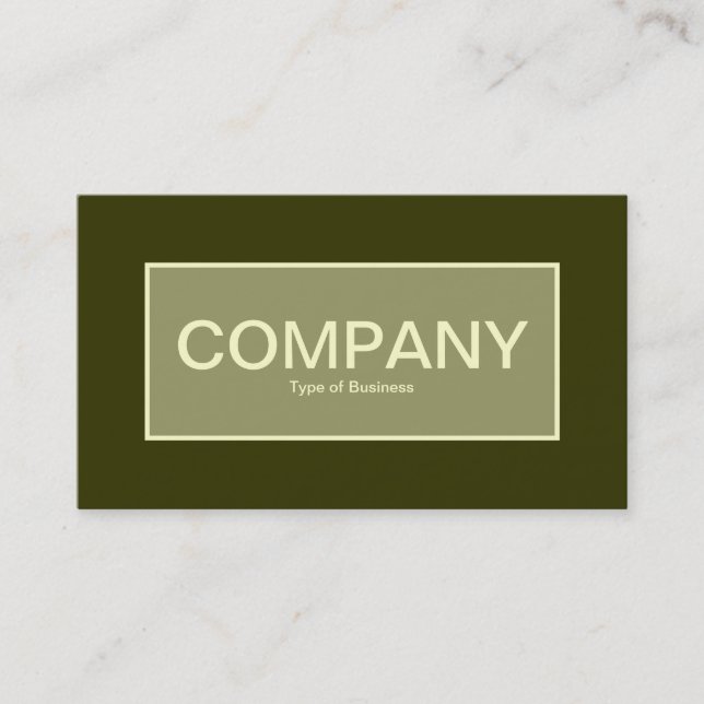 Etiqueta central II - Khaki com Murky Green 333300 (Frente)