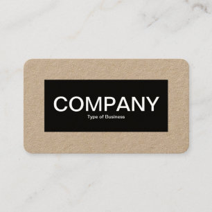 Etiqueta central - Preto com branco (Kraft)