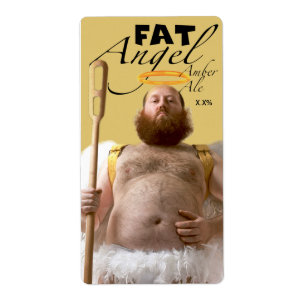 Etiqueta Cerveja inglesa gorda do âmbar do anjo