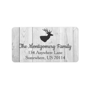 Etiqueta Cervos cinzentos da casa da quinta rústica &