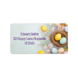 Etiqueta Cesto de Páscoas Personalizada com Ovos