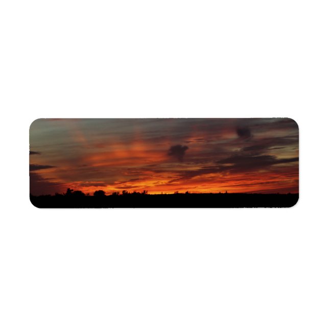 Etiqueta Céu Vermelho à Noite (Frente)