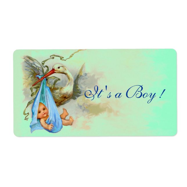 ETIQUETA CHÁ AZUL DO BEBÊ DE ARMAZENAMENTO (Frente)