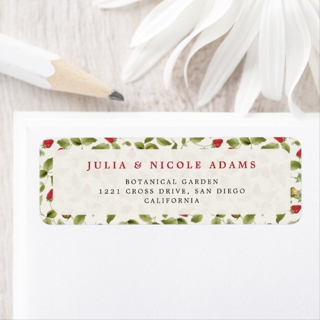 ETIQUETA CHÁ DE BEBÊ DOCE MORANGO SELVAGEM (Insitu)