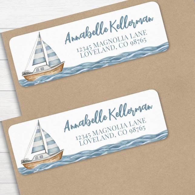 Etiqueta Chá de Bebê Náutico (Nautical Baby Shower label)
