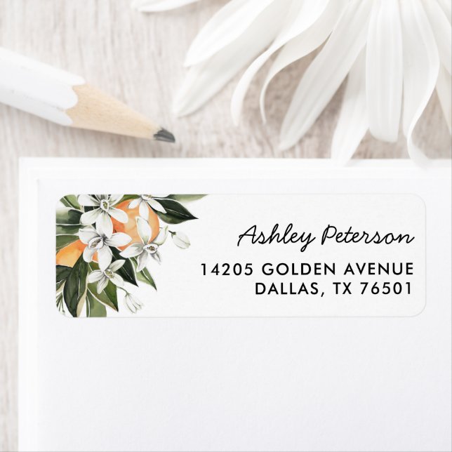 Etiqueta Chá de fraldas Cutil Laranja Aquarela (Insitu)