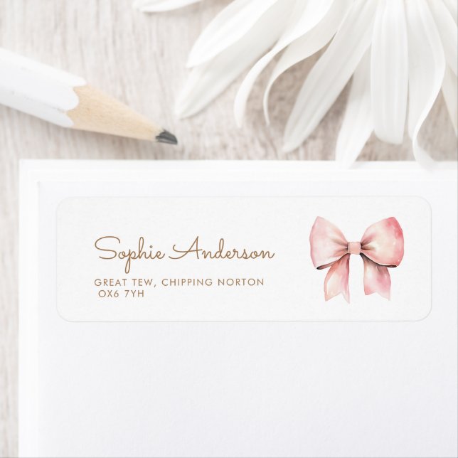 Etiqueta Chá de fraldas de Arco rosa (Insitu)