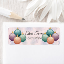 Etiqueta Chá de fraldas de Enfeites de natal de Pastel mode