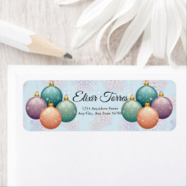 Etiqueta Chá de fraldas de Enfeites de natal de Pastel mode