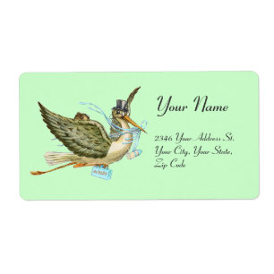 Etiqueta CHÁ DE FRALDAS de GAROTO, Verde Azul