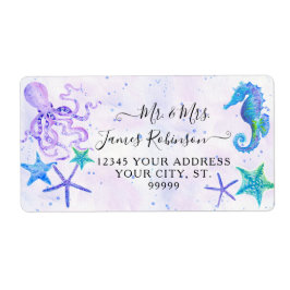 Etiqueta Chá de fraldas de Ouro de Obra Marinha