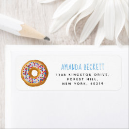 Etiqueta Chá de fraldas de Rosquinhas moderna