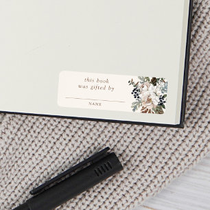 Etiqueta Chá de fraldas Neutral Boho Nursery