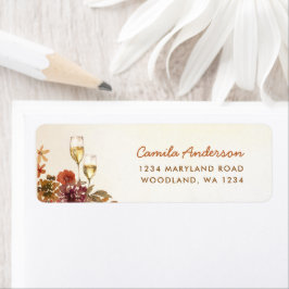 Etiqueta Chá de Noiva Boho Floral