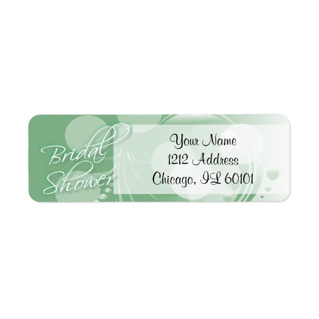 Etiqueta Chá de panela em verde-mint e branco (Frente)