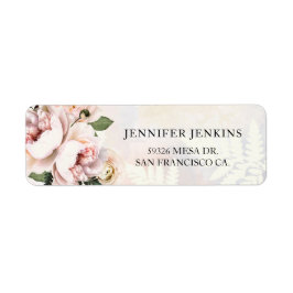 Etiqueta Chá de panela Floral Cor-de-rosa