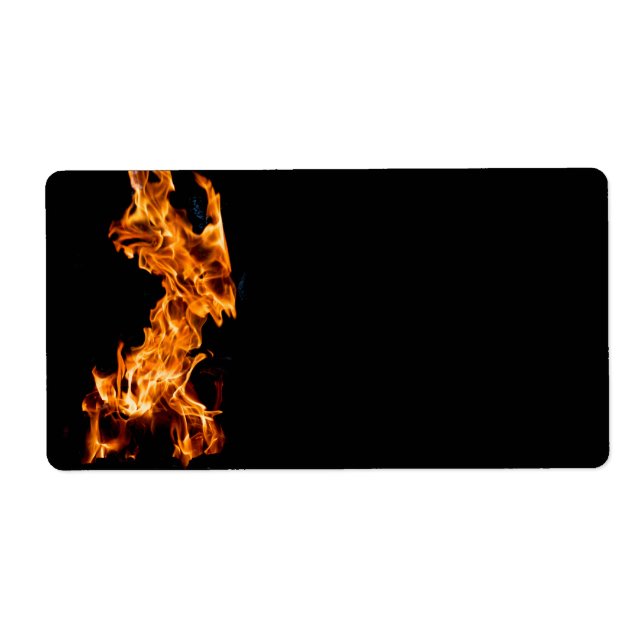 Etiqueta Chama laranja (Frente)