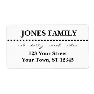 Etiqueta Chamada de endereço de retorno moderno