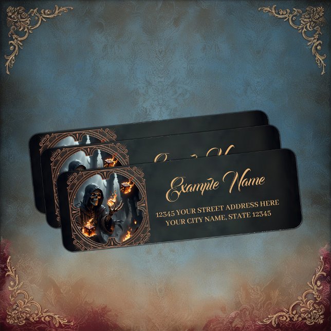 Etiqueta Chamas Góticas, a guardiã dos dados queimados. (Criador carregado)