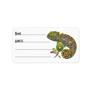 Etiqueta Chameleon Psychedelic Fantasy