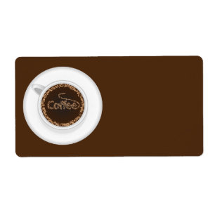 Etiqueta Chávena de café