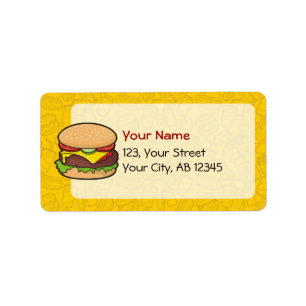 Etiqueta Cheeseburger