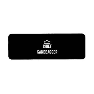 Etiqueta Chefe Sandbagger Golf Meme Bjj Chess Sandbag