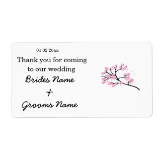 Etiqueta Cherry Blossom Wedding Souvenirs Gifts Giveaways