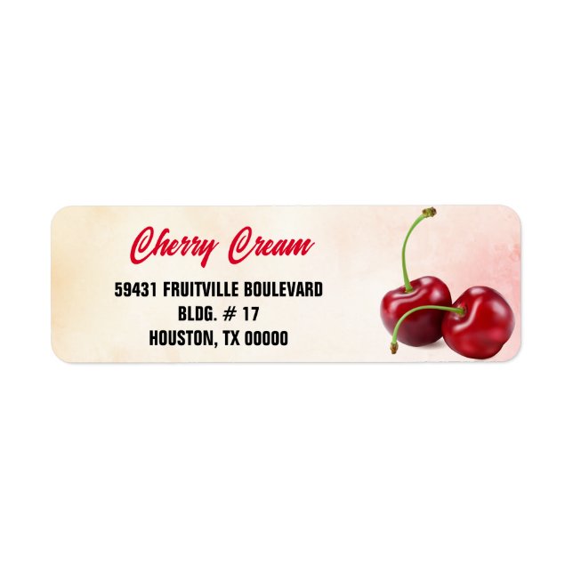 Etiqueta Cherry Fruta (Frente)