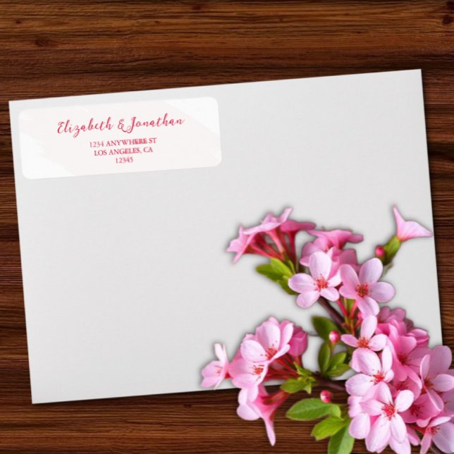 Etiqueta Cherry Red Wedding (Criador carregado)