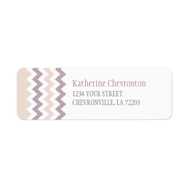 Etiqueta Chic Chevron (Frente)