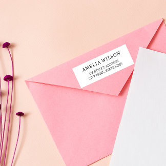 Etiqueta Chic Elegance | Modern Minimalist | Return Address