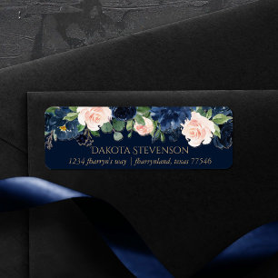 Etiqueta Chic Floral Casamento Romântico de Garland Mari
