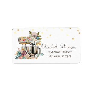 Etiqueta Chic Floral Mixer Gold Confetti  
