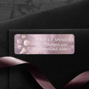 Etiqueta Chic geek Dusty Mauve Pink Planet Return Endereç