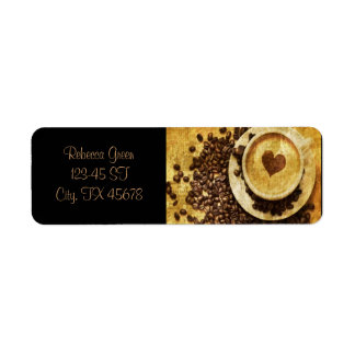 Etiqueta Chic Java cappucccino Café Beans Café Lover