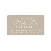 Chic Script Future Sr. Endereço da Sra. Wedding