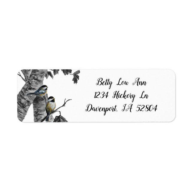 Etiqueta "Chickadees" [design 2] (Frente)