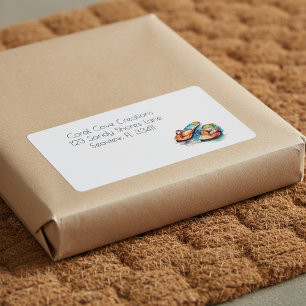 Etiqueta Chinelos Rainbow Reef, personalizados